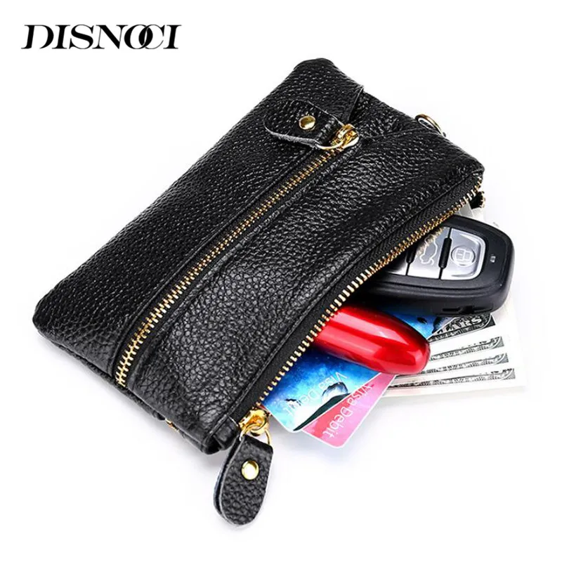 Новинка натуральная коровья кожа 6 брелков кошелек для монет мужчин и женщин