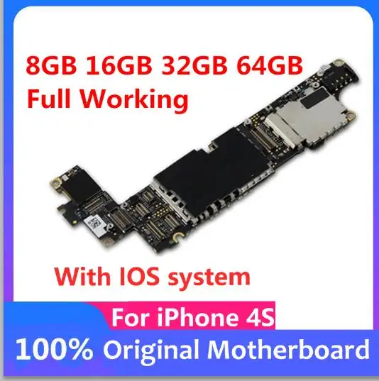 Материнская плата для iPhone 4S материнская заводская разблокированная Logic Baord iphone 4s