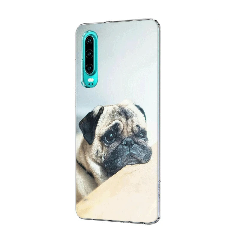 Чехол для мобильного телефона Huawei P30 P20 P10 P9 P8 P Sart Z Lite Pro Жесткий чехол Мопса |