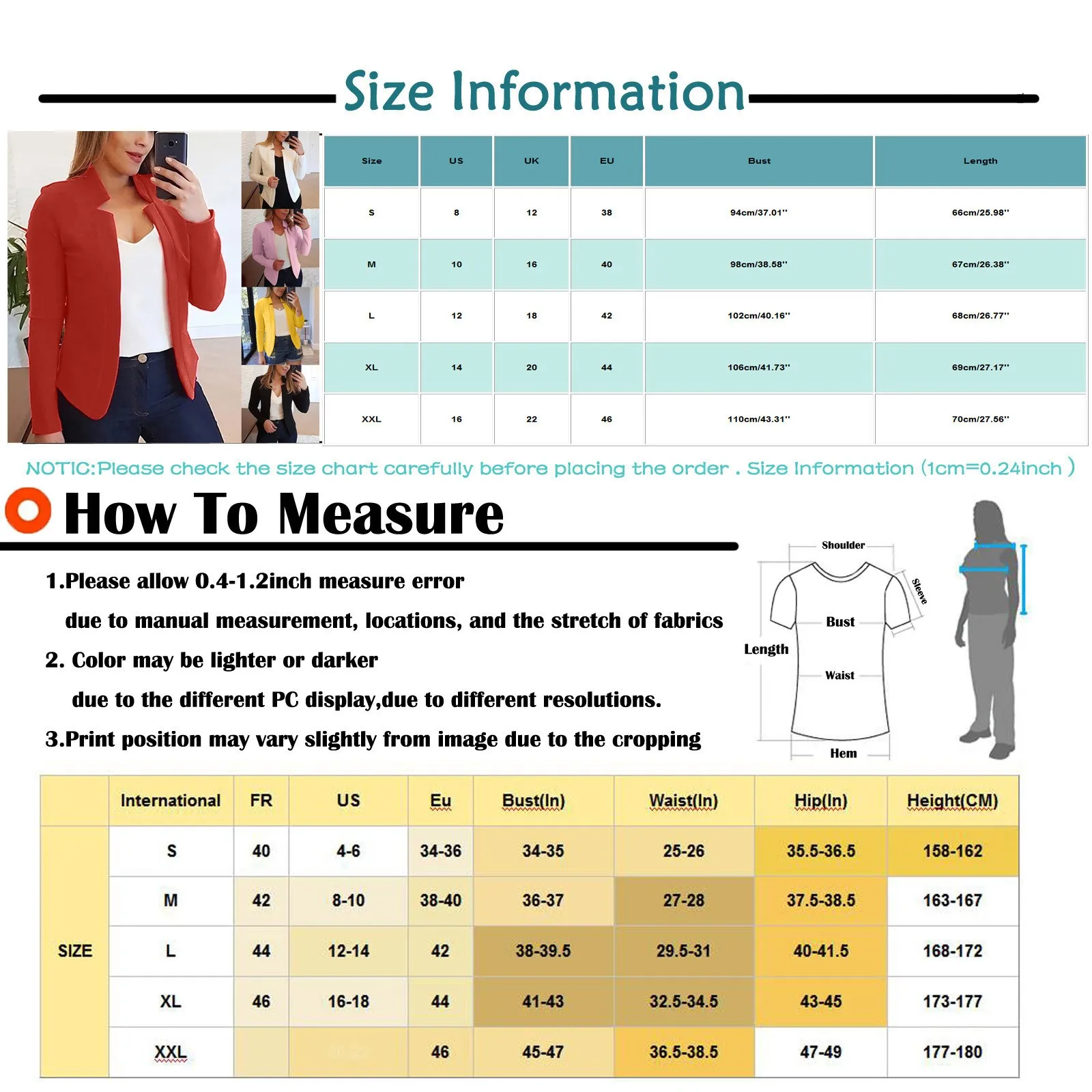 

New Women Blazer Thin Long Sleeve Blazer Solid Color Office Lady Suit Coat Fashion Women Basic Coats Autumn Chaquetas Mujer#F3