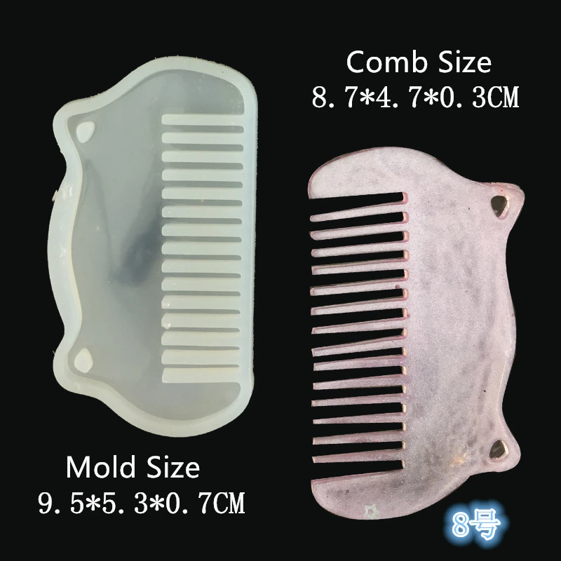 

Silicone Comb Mold Resin DIY Casting Mold Jewelry Resin Mould Handcraft Epoxy Resin Mould for DIY Jewelry Craft Supplies, Clear
