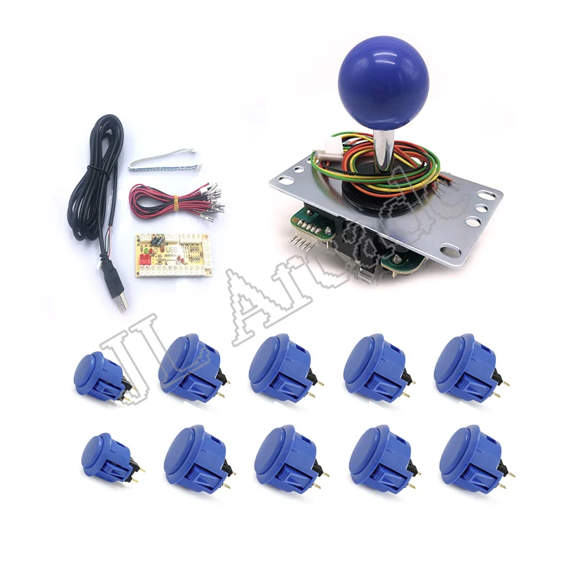 

Sanwa original kit Zero Delay Arcade Game PS4/PS3 USB Encoder DIY Kit with 8 way JLF-8YT Joystick OBSF-30 Button for Mame Jamma