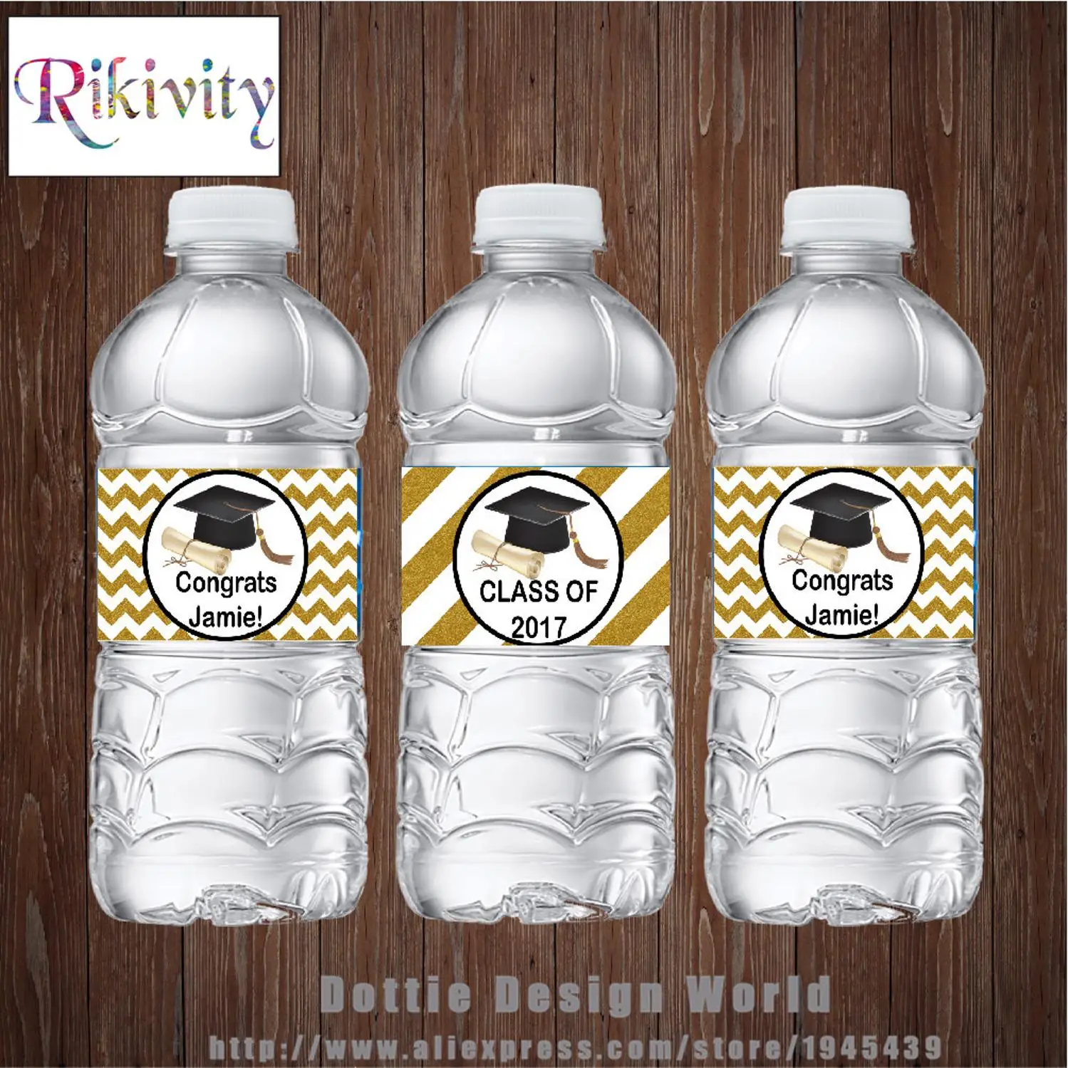 20 шт./лот выпускной 2020 Золотая Полоска бутылки для воды винные этикетки конфетный