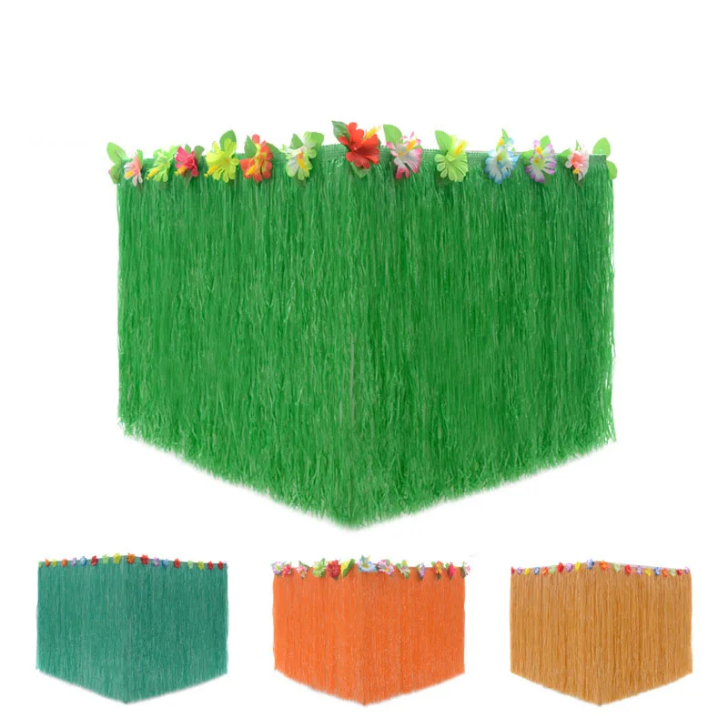 Юбка для стола Гавайский стиль дома пикника лета пляжа тропического фестиваля