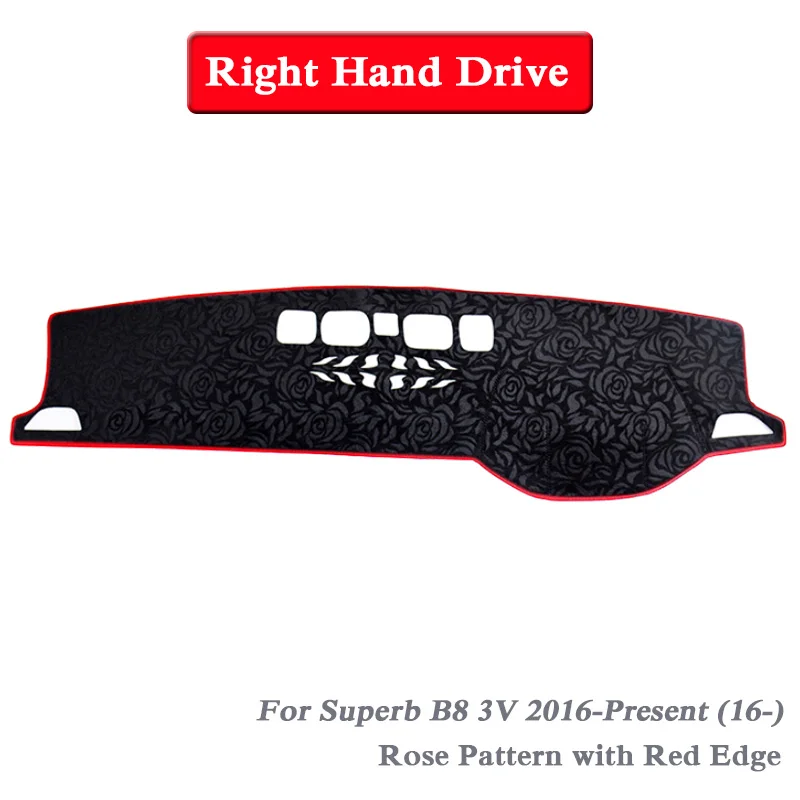 Car Styling Dashboard Protective Mat Shade Cushion Pad Interior For Skoda Superb B6 3T B8 3V 2008-Present LHD&ampRHD Accessories |