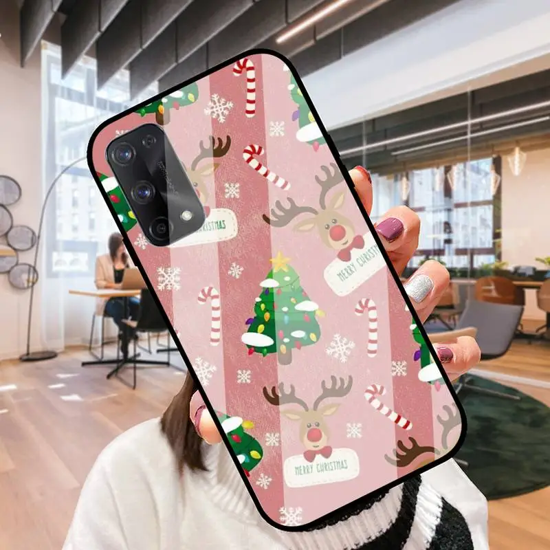 RUICHI Рождественский подарок для Oppo R9 11 17 PRO F5 7 9 A5 37 57 59 83 стеклянный корпус |