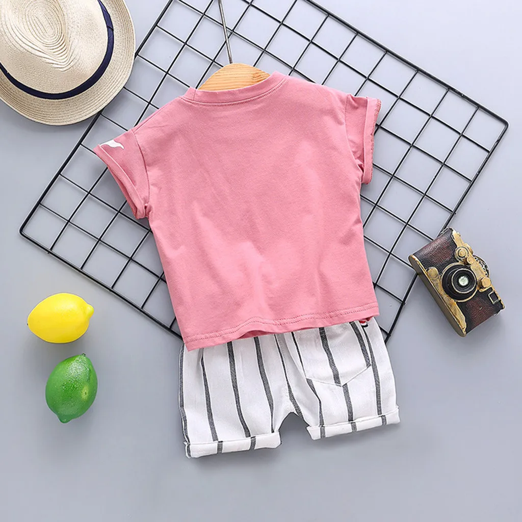 Одежда для маленьких детей мальчиков футболка с динозавром из мультфильма топы