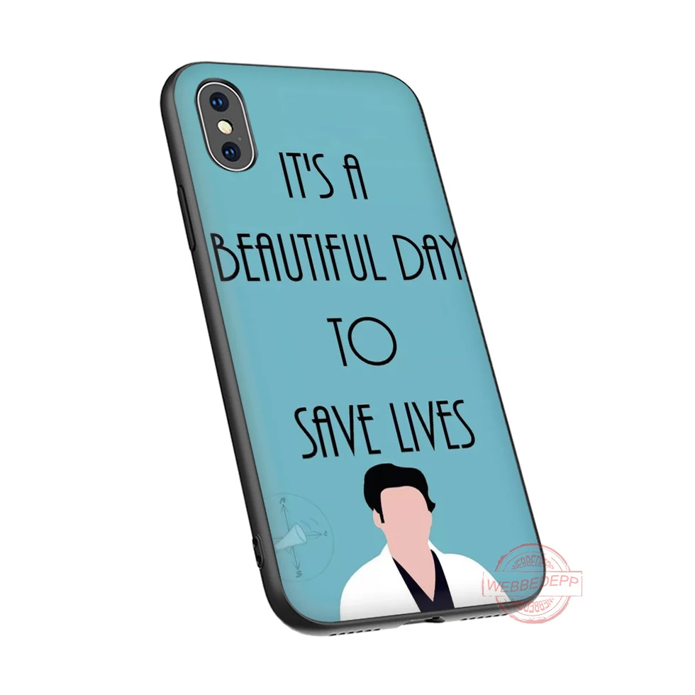 WEBBEDEPP TV gray anatomy Soft Silicone TPU Phone Case for iPhone 5 6 7 8 Plus X XS XR Max 11proMax |