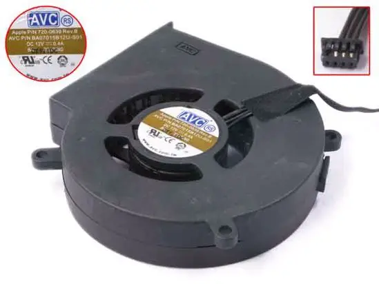 AVC BA07015B12U S01 DC 12V 0.4A 70x70x15mm вентилятор охлаждения сервера|blower fan|12v dc blower fanserver fan |