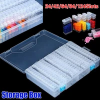 64124pcs bottles diamond painting tools accessories storage box beads container diamond embroidery stone mosaic convenience box