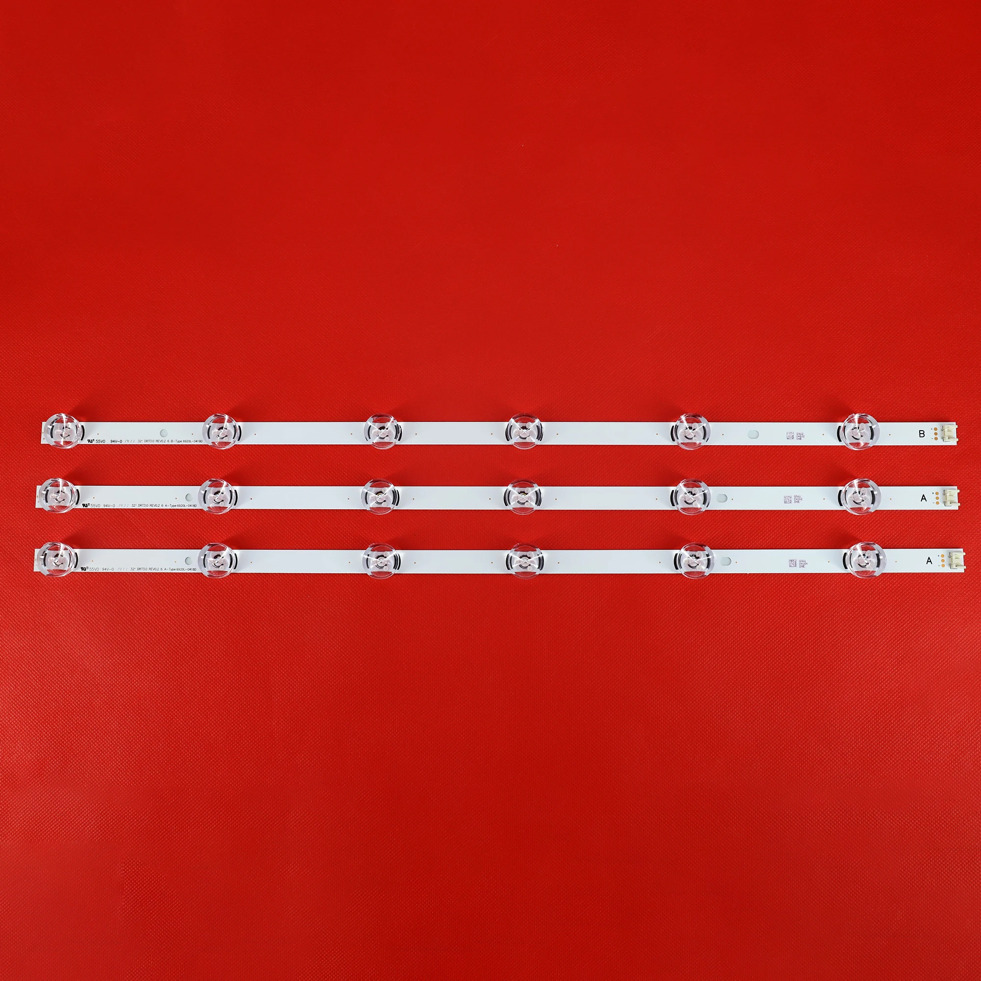3PCS LED strip for LG DRT 3.0 32"_A/B 32MB25VQ 32LB5820 32LF580V 32LB5610 LC320DUE 32LB551U 32LB650V 32LF570V 32LF582V 32LF560V |