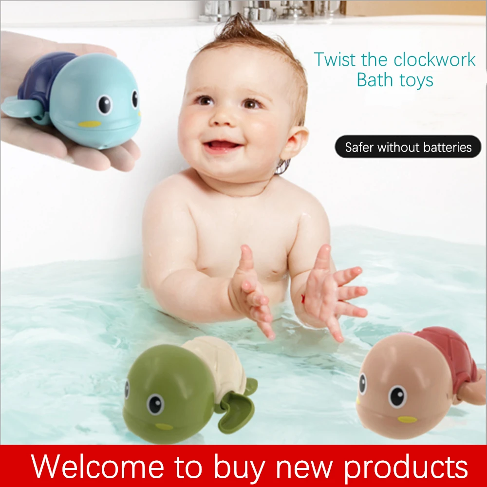 Детская ванна для плавания маленькая черепаха заводные часы животное игра в