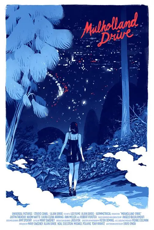 Mulholland Drive No.1 жикле японское аниме комикс кино художественный принт Шелковый