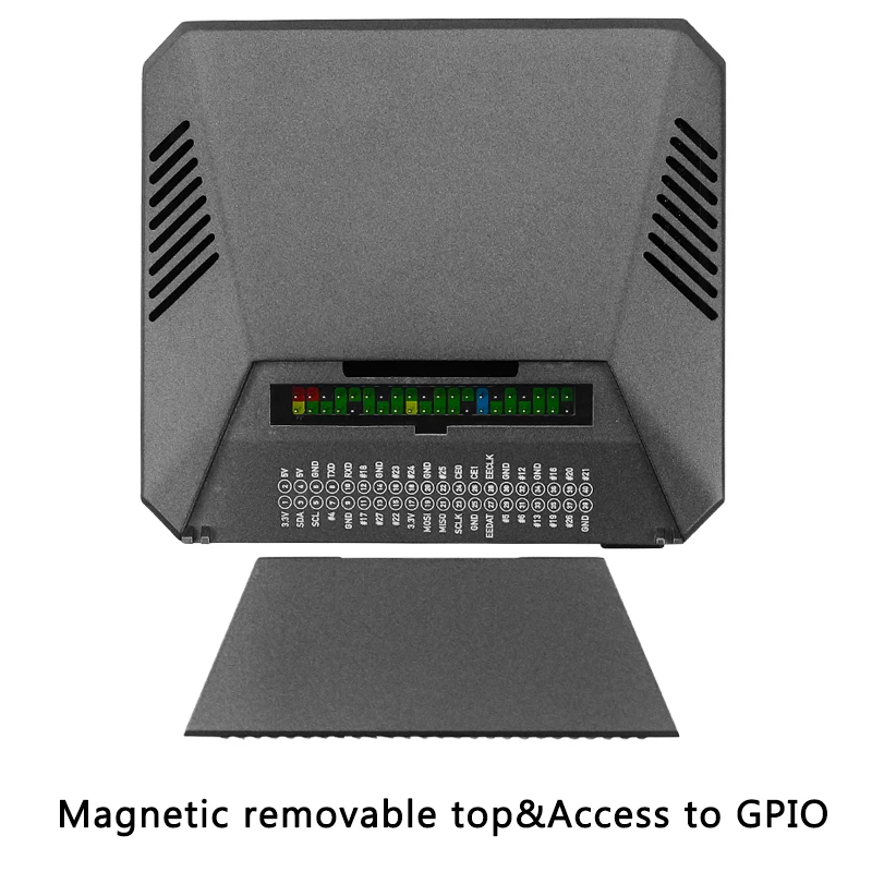 Алюминиевый Чехол Argon One M.2 для Raspberry Pi 4 Model B с SSD расширительным слотом крышка GPIO