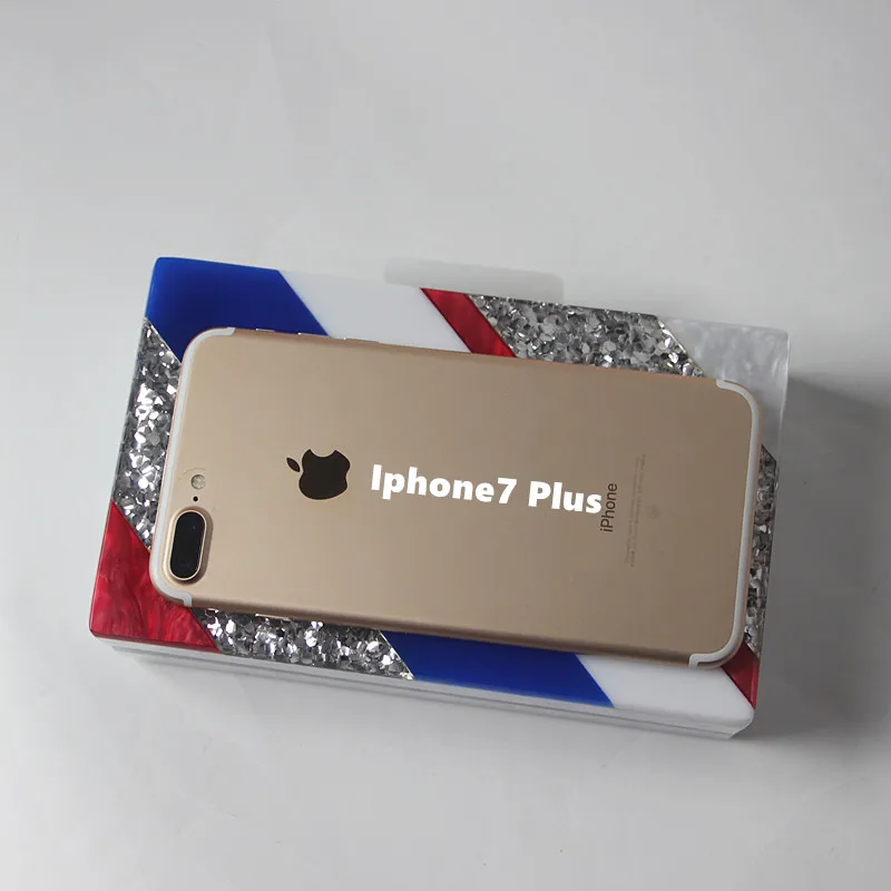 

New Designer Women Messenger Bag Fashion Striped Evening Bags Sequin Blue White Woman Luxury Wedding Prom Handbags Clutch Box