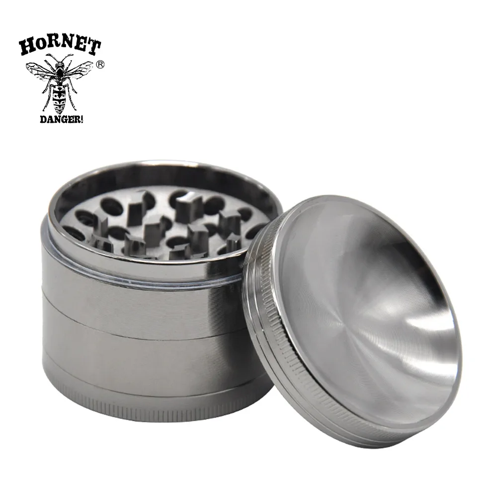 HORNET Точильщик для табака многофункциональная вогнутая 4 части 55 мм цинковый