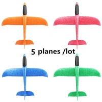 5pcs big hand launch throwing glider aircraft inertial foam epp airplane toy children plane models outdoor fun toy free shipping