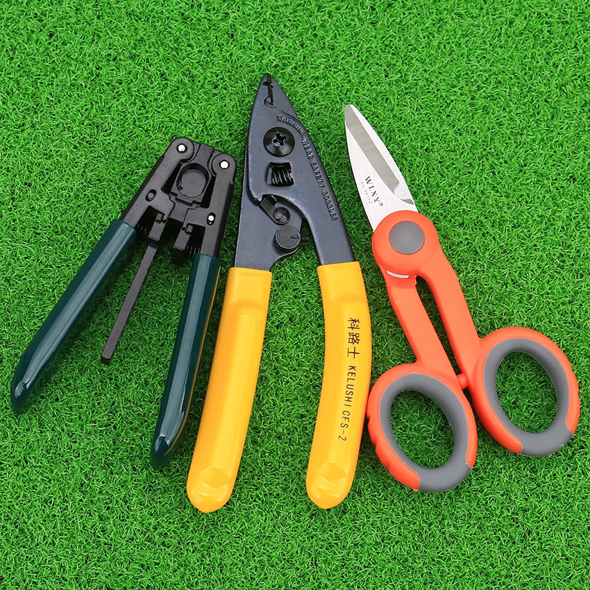 3 шт./упаковка кевларовые ножницы с двумя отверстиями|kevlar scissors|fiber optic tool kitoptical kit |