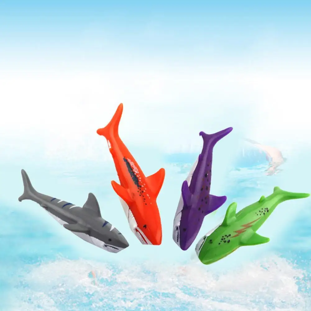 

4Pcs Plastic Diving Toys Pool Dive Shark Water Throwing Torpedo Kids Funny Gift Summer Swimming Dive Toy Sets