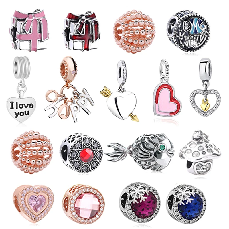 45 стилей милые бусины для мальчиков и девочек подвески Pandora браслеты ожерелья