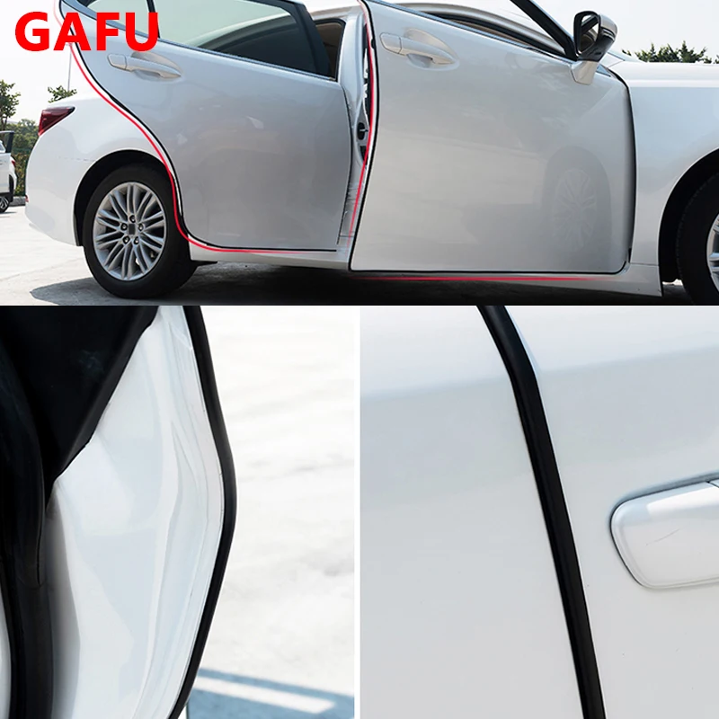 Door Protection Strips Rubber Edge Doors Moldings Side Protector Sticker For Renault Captur 2015 2020 2021 2022 Accessories | Автомобили и