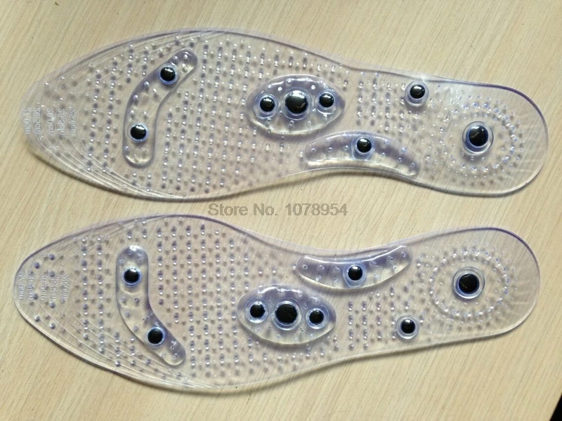 by dhl 200pairs Magnetic Therapy Foot Insole Transparent Silicone Anti-fatigue Health Massage Slimming Weight Loss hot | Красота и