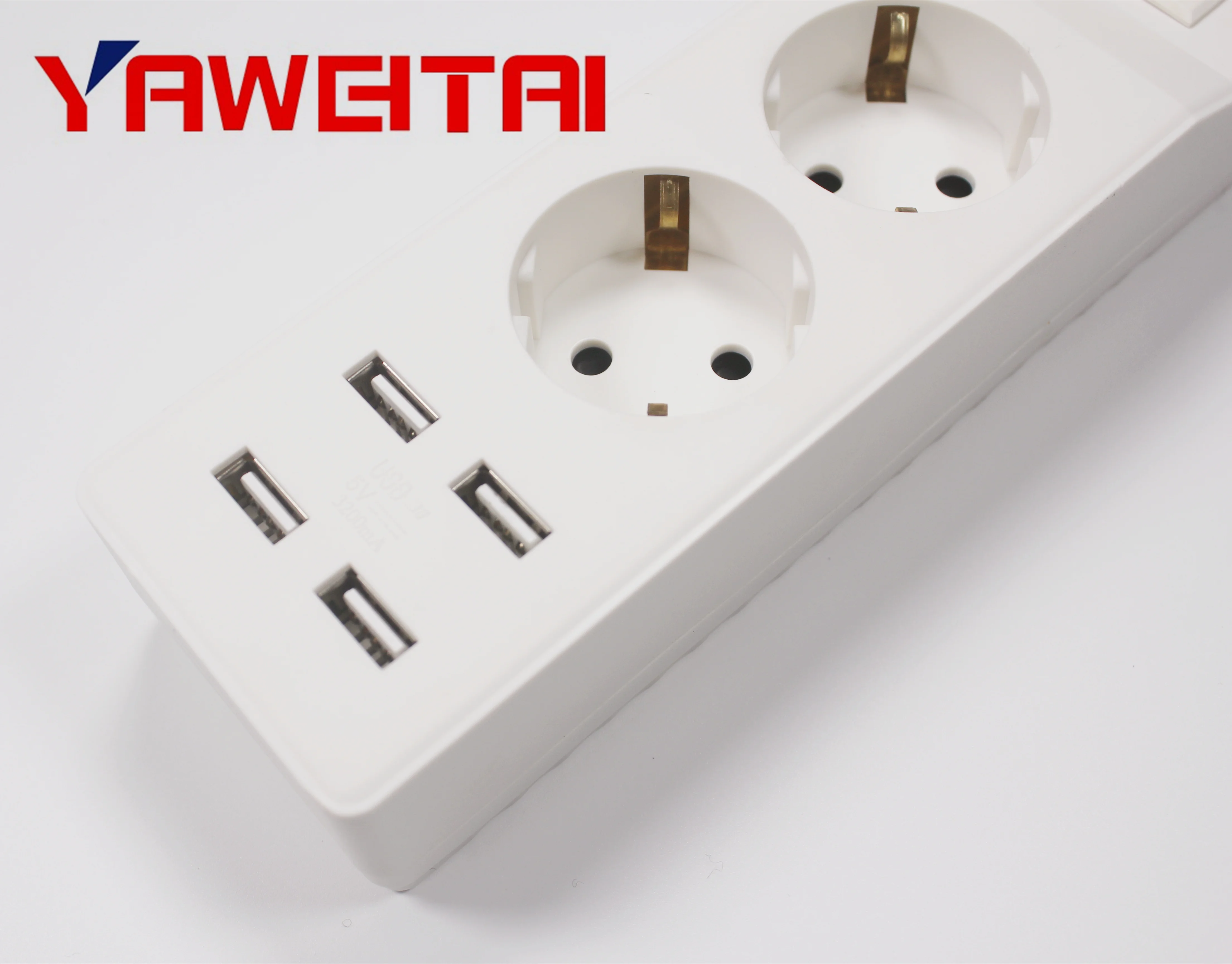 Удлинитель питания с европейской вилкой универсальный удлинитель 4usb-портами для