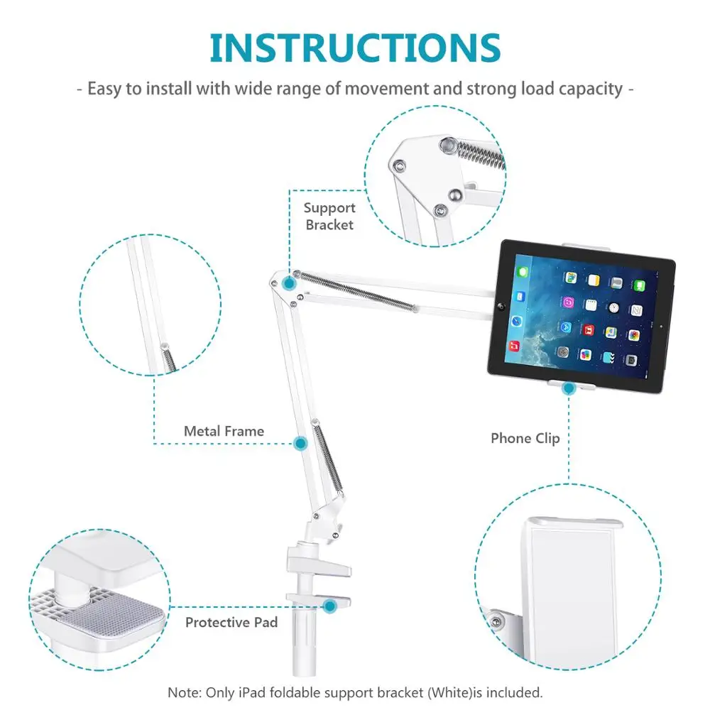 Neewer держатель для планшета подставка смартфона и накладные регулируемые руки iPad