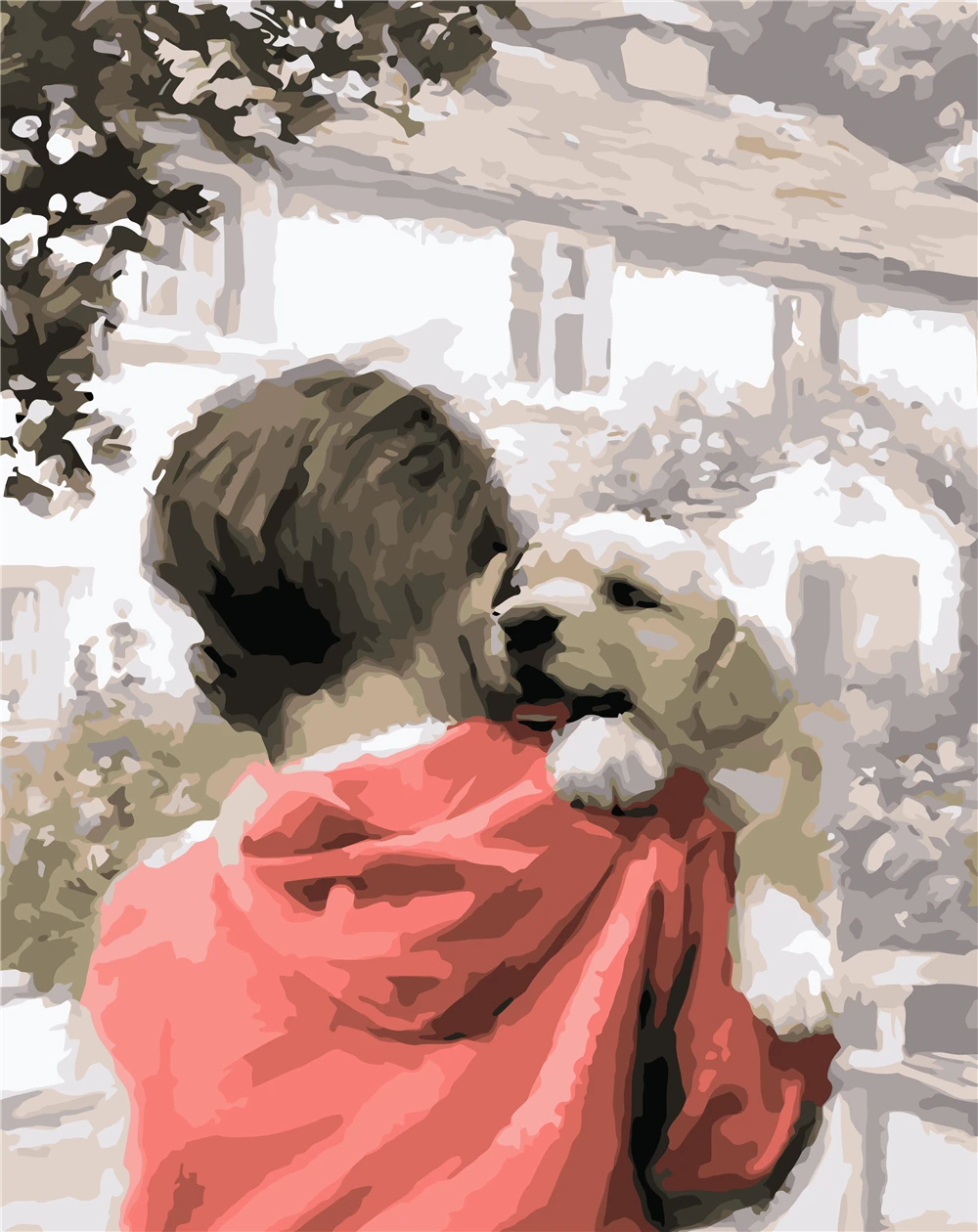 

Melody Love 40x50cm No Frame Diy Painting By Numbers Acrylic Colorful Animals Hand Painted Oil Paint By Numbers For Home Decor