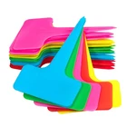 Яркие ярлыки для растений, Т-образные ярлыки для сада, цветов, горшков, растений, украшения для сада, комнатные ярлыки для сада, 100 шт.