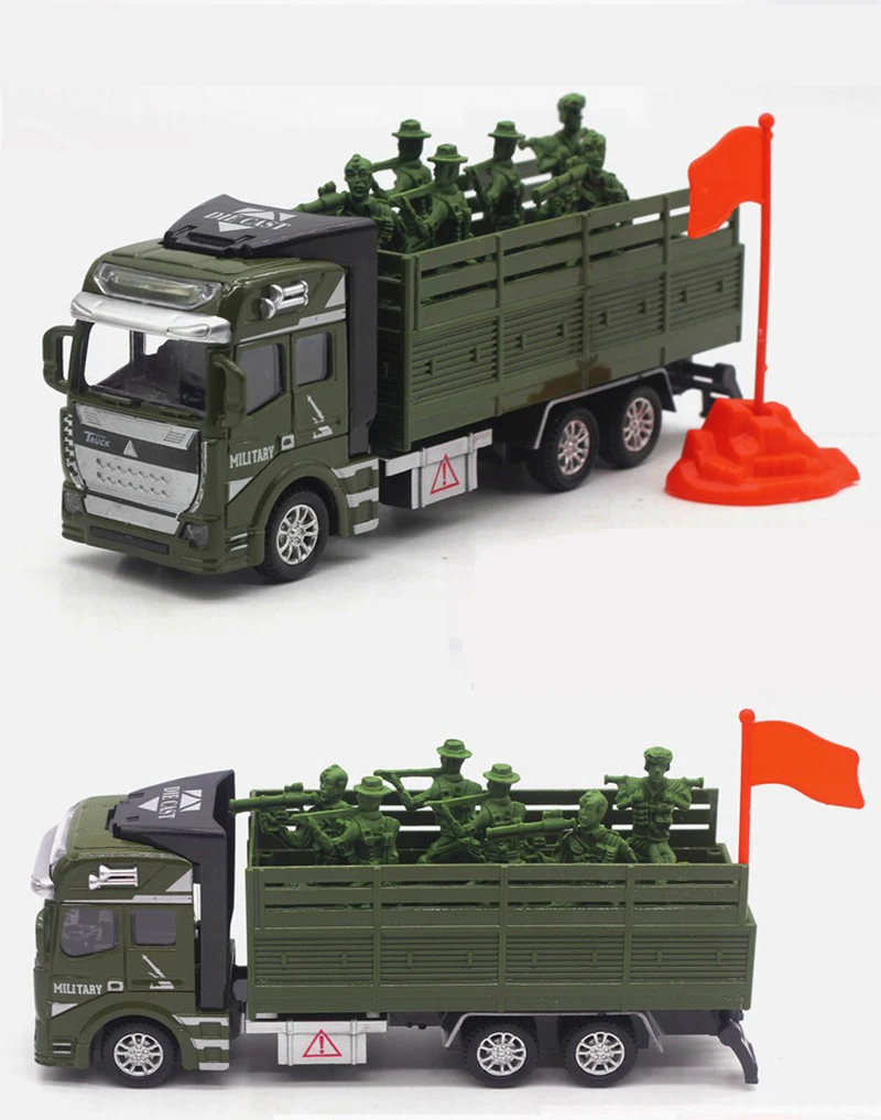 1:48 Diecast Military Vehicles Alloy Car Army Tank Model Toys for Children Plastic Gliding Truck Kids Toy Gifts Boy | Игрушки и хобби