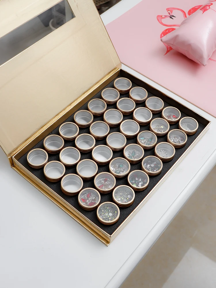 10/35 банка драгоценных камней пластина для дизайна ногтей Маникюрный Инструмент