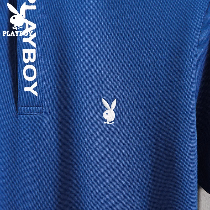 

PLAYBOY New Men Tops Shirts Summer Fashion Men Short Sleeve Loose Polos Shirts Male Tops Tees Para Hombre Brand Clothing Z19066