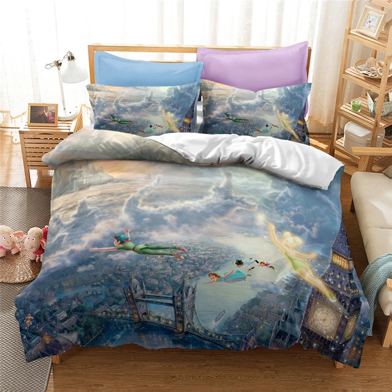 Disney Movie Cartoon Character Mickey Mouse Bed Covers Mermaid Princess Linens Set The Lion King Duvet Cover Pillowcase 220x240 | Дом и сад