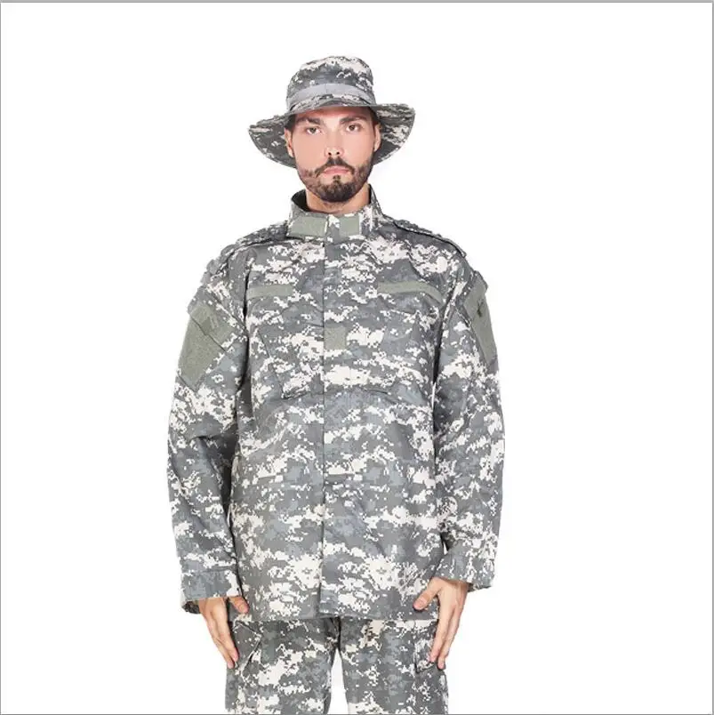 ACU 17Color Men Army Tactical Military Uniform Camouflage Combat Shirt Clothes Special Forces ACU Militar Uniforms for Man Coat Set - Цвет: ACU