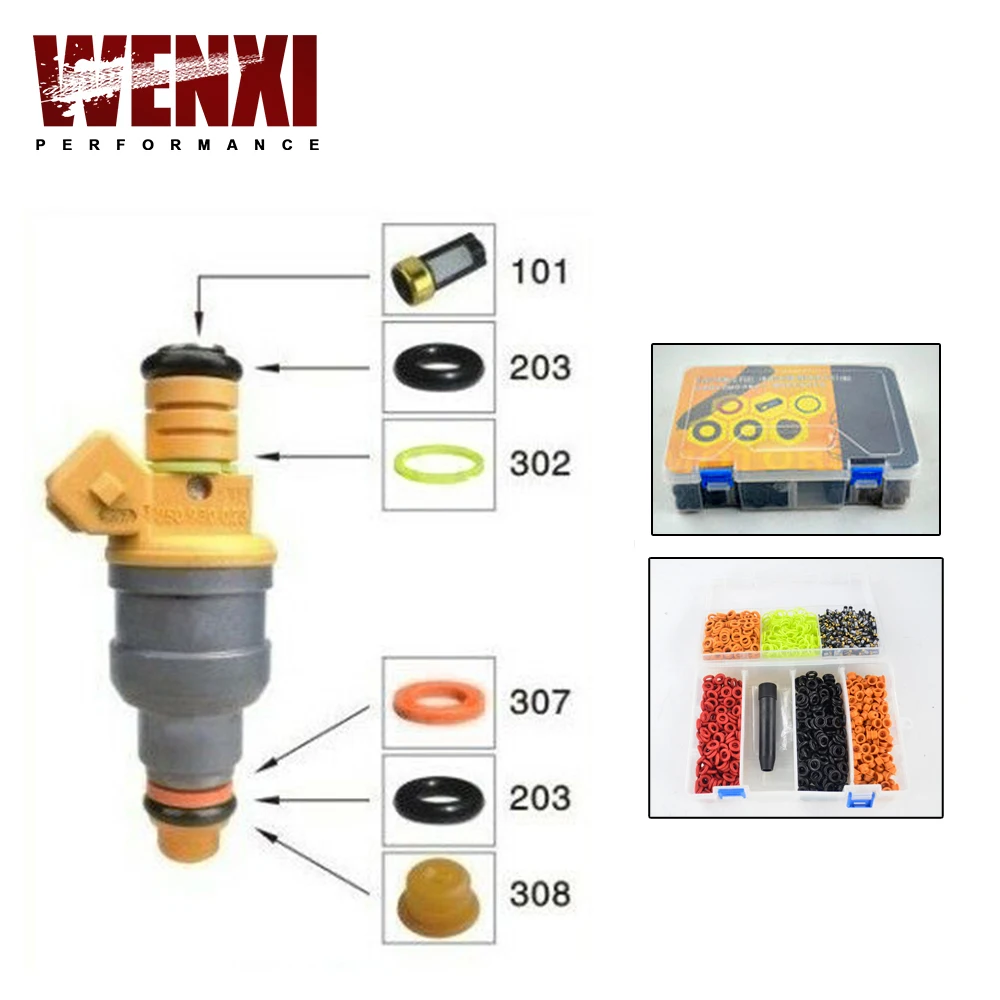 

Universal type Fuel injector repair kits ,Electronic Fuel Injection Repair Fitting,200sets/box WX4489