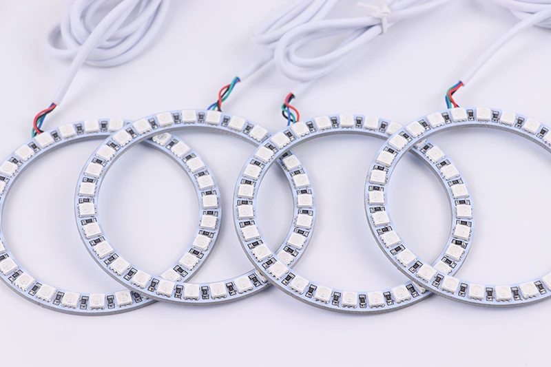 Многоцветный RGB светодиодный angel eyes Halo Ring Eye DRL RF пульт дистанционного управления для Volkswagen VW Passat B6 Magotan 2006-2010 аксессуары