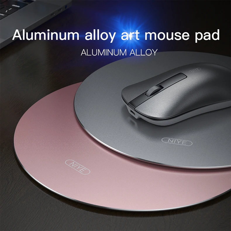 

Protable Mouse Pad Gamer Computer Mice Mat Aluminum Alloy Gaming Mouses Pads Hard Anti-slip Mousepad Mause Mats for Macbook PC