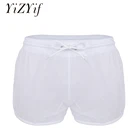 Мужские прозрачные шорты, трусы, мужские шорты для плавания, сексуальные плавки, повседневные пляжные шорты, трусы-боксеры для геев, брифы 2021