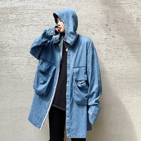 Мужская одежда: women-denim-trench-coat 