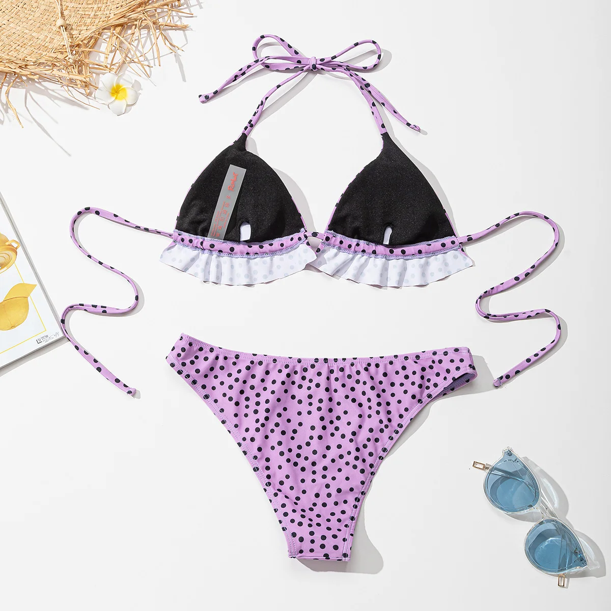 

Women Triangle Micro Bikinis Set Female Two-Picces Swimsuit Push-Up Swim Wear Brazilian Ladies Summer Beach Bathing Suit Biqiuni