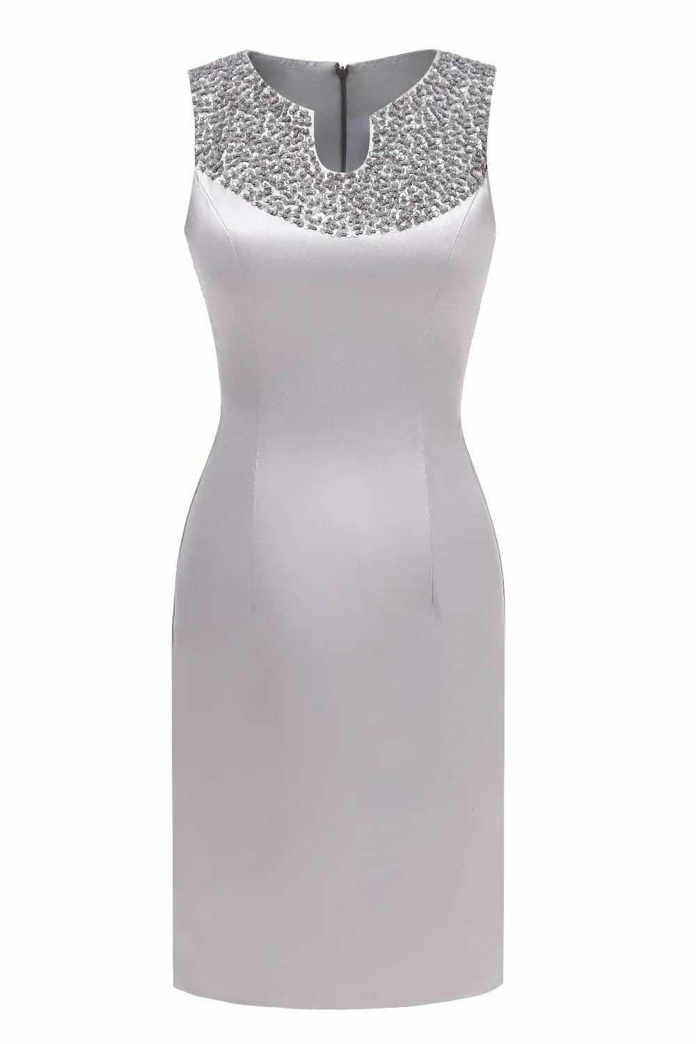 Костюм для мамы и дочки атласное формальное платье до колена с кристаллами