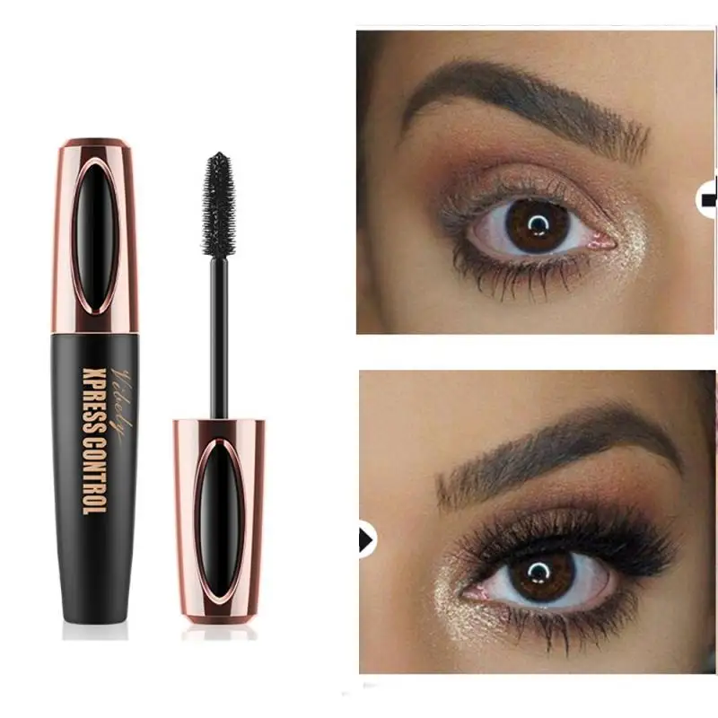 Тушь для ресниц 4D из шелкового волокна водостойкая длинная толстая| |