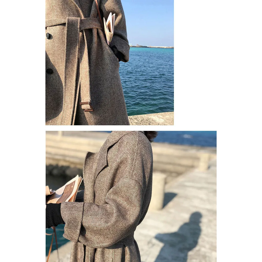 Za veste женское корейское зимнее длинное пальто, верхняя одежда, пальто свободного размера плюс, кардиганы с длинным рукавом, манто Femme Hiver, элегантное 1010