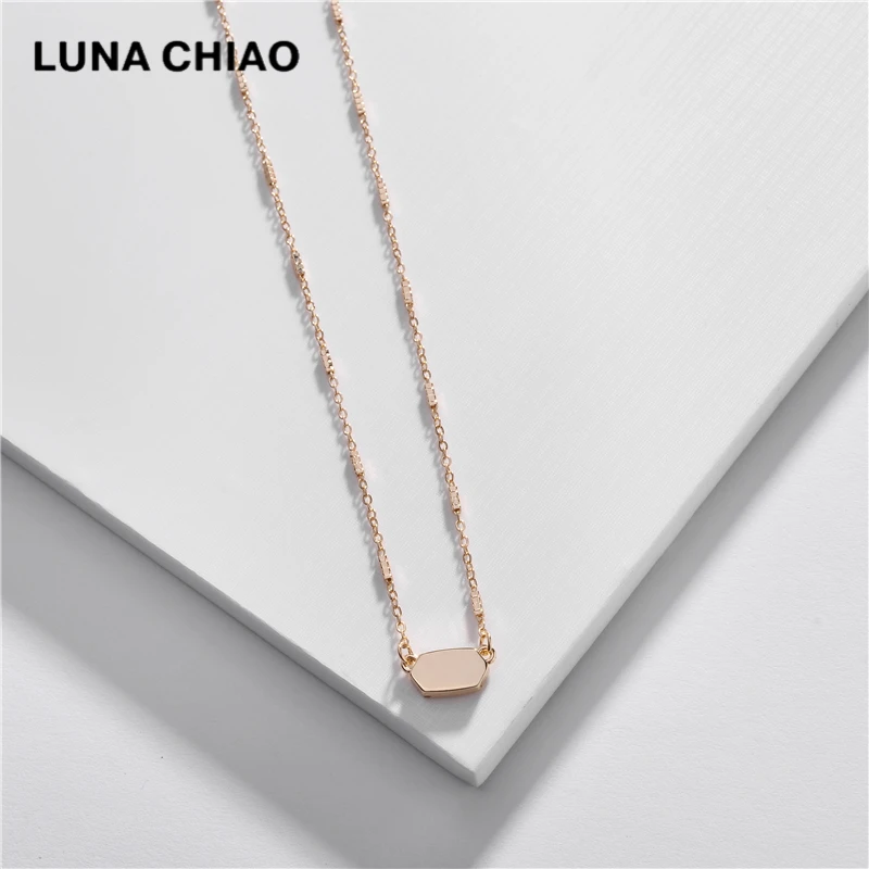 LUNA CHIAO весна лето 2020 простой дизайн Купер металлическая подвеска изящное