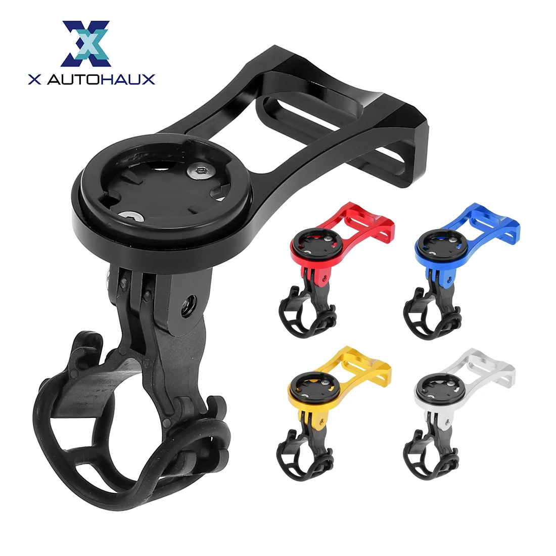 

X Autohaux 1 Set Adjustable Bike Handlebar Stem GPS Cycling Computer Extended Mount Holder for Garmin Edge 520 800 820