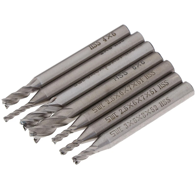 1 шт. твердосплавный прямой хвостовик 4 Флейта Фреза сверло