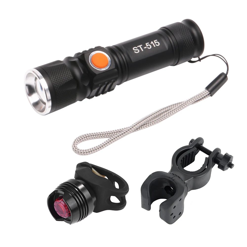 

Светодиодный водонепроницаемый велосипедный фонарик T6, 1200 лм, мАч, алюминиевый сплав, USB-зарядка, зум, портативная велосипедная фара