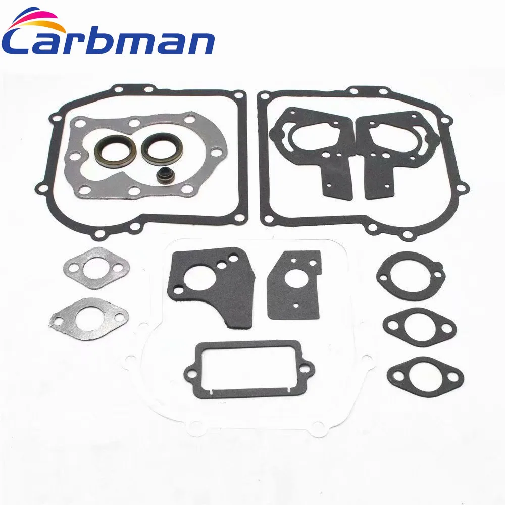 Carbman Engine Gasket Kit for Briggs & Stratton 494550 495605 Lawn Mower Tractor Motor Lawnmower Grass Cutting Machine Parts