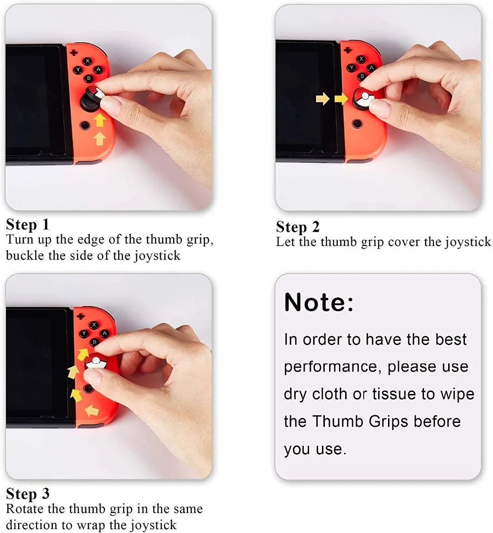 Чехол для джойстика с аниме тематикой колпачок рукоятки контроллера Nintendo Switch NS
